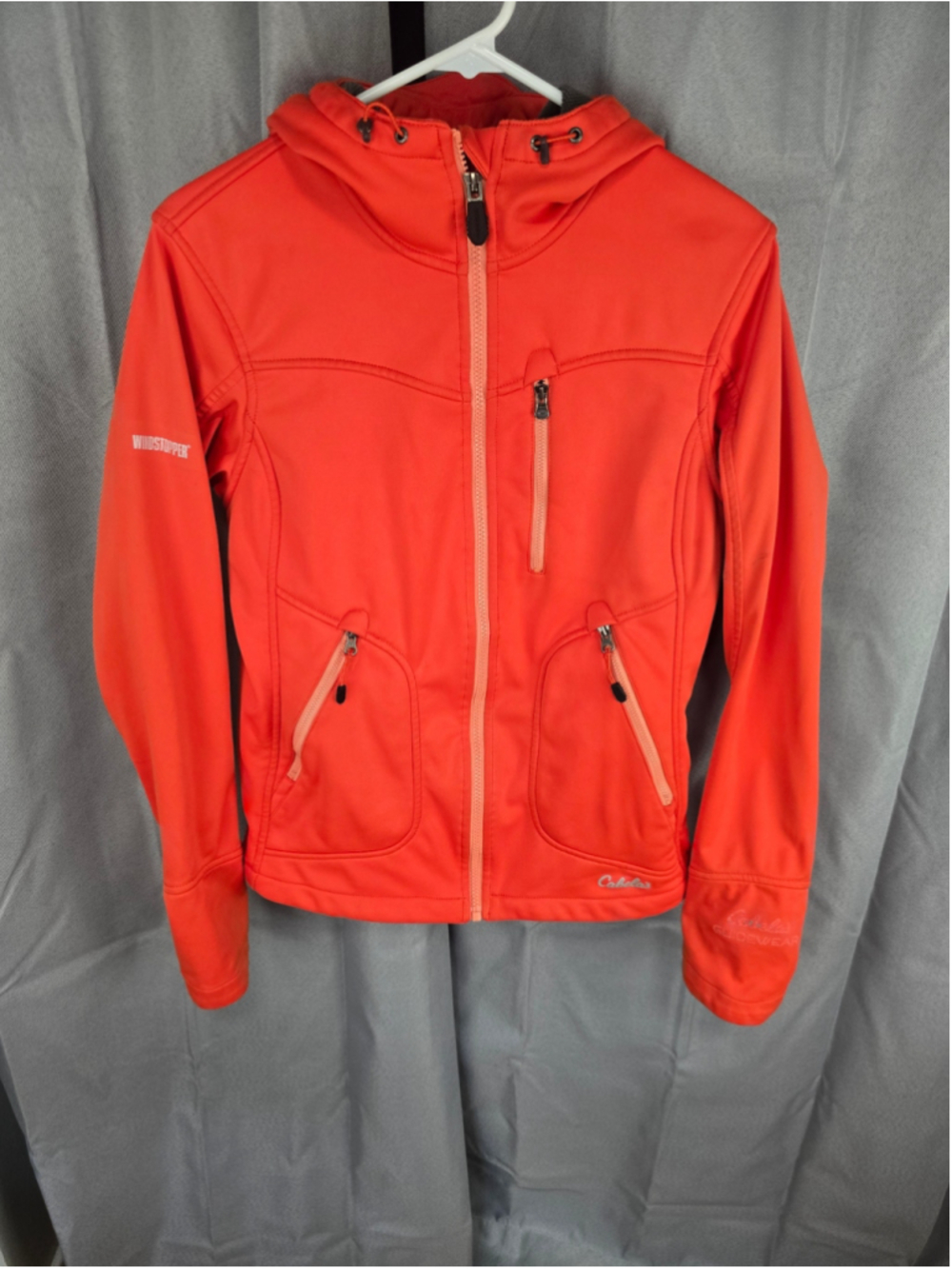 Women's Cabela's Guidewear Windstopper Softshell Jacket Orange Size S